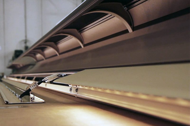 Luggage rack on the production line